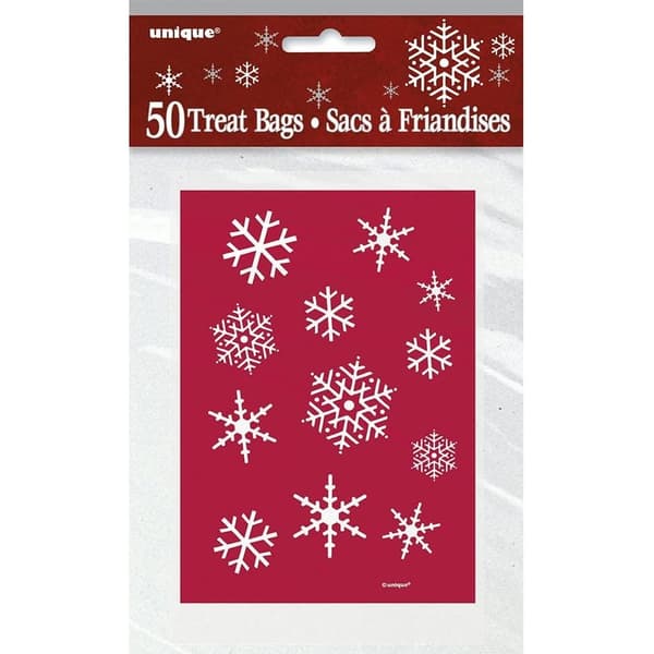 Unique Party Sparkle Tree Christmas Party Favours (Pack of 50) Red One Size