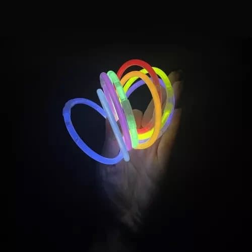 Neon Glowstick Självlysande Ljusstavar Armband 100st