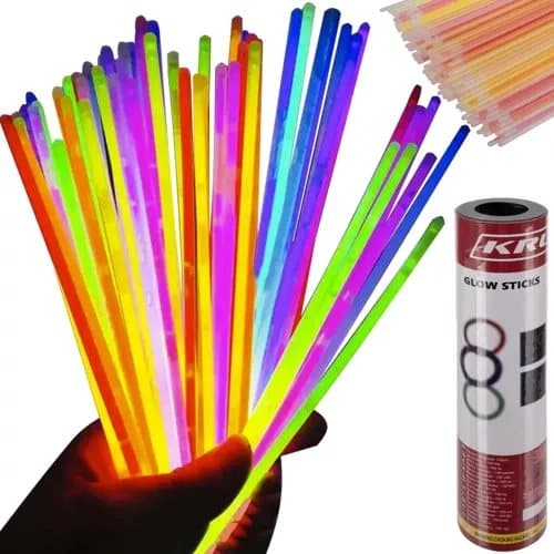 Neon Glowstick Självlysande Ljusstavar Armband 100st