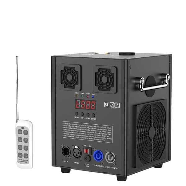 Kold Funktsionsfyrværkeri Maskine, 700W Effekt, 5,5 Meter Sprøjtehøjde,ZQ16047, EU-stik