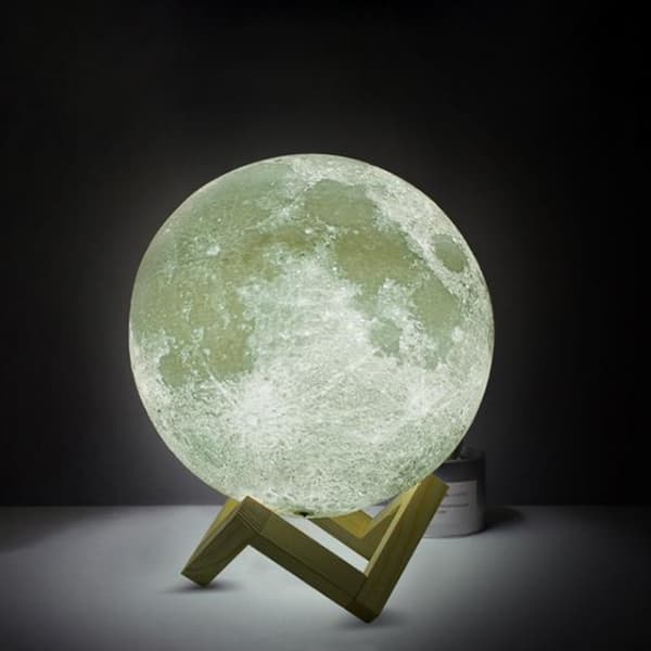 Stort 3D Moonlight 16 forskellige farver + fjernbetjening 2-Pack