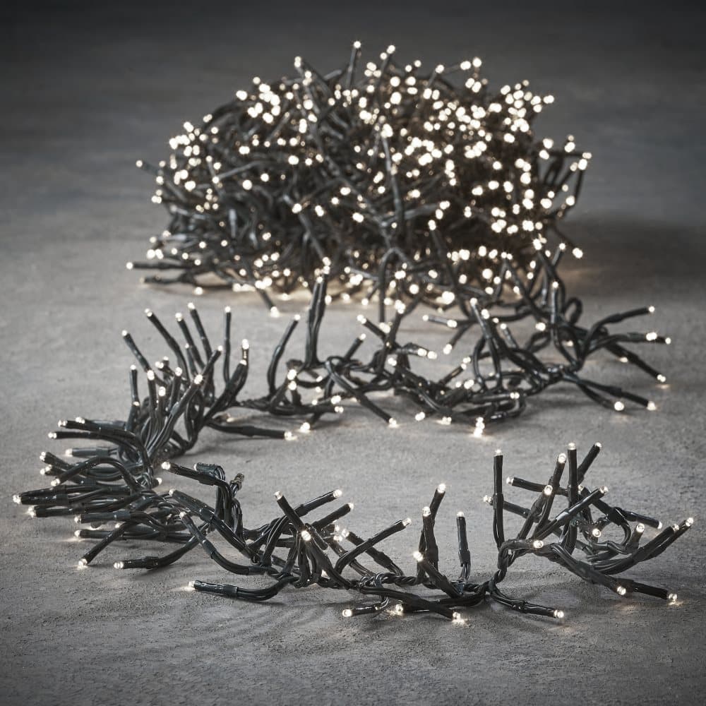 Luca Lighting Ljusslinga Julgransbelysning med 1152 LED -lampor - L800 cm - Klassisk vit