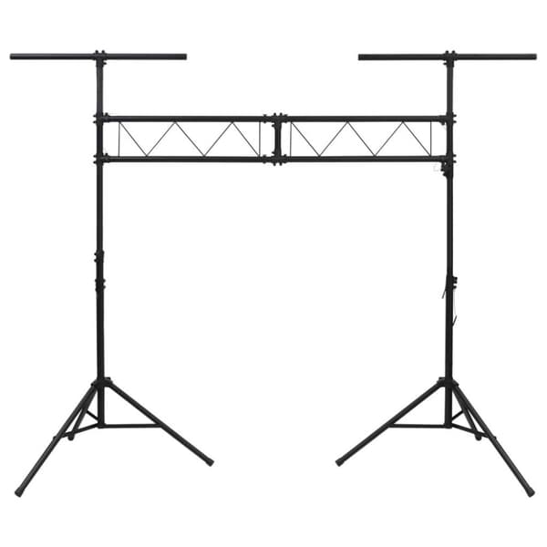 vidaXL Lysstativ svart 338x115x(180-300) cm stål