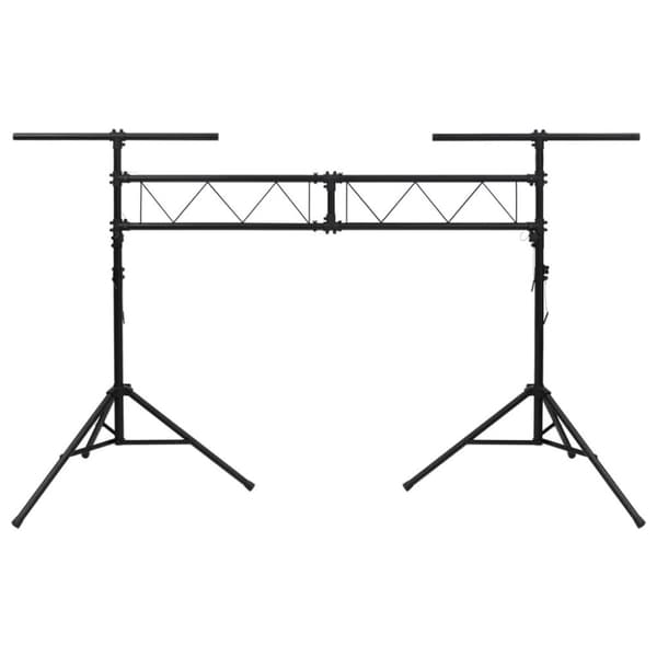 vidaXL Valoteline musta 338x115x(180-300) cm teräs