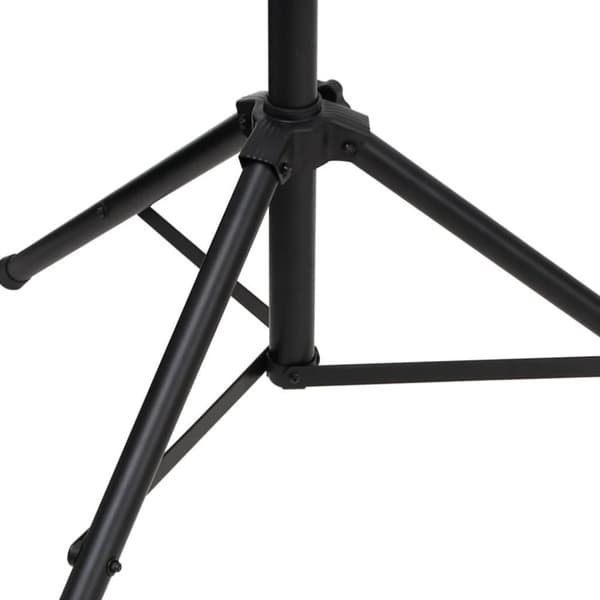 vidaXL lampestativ 238x115x(180-300) cm stål sort