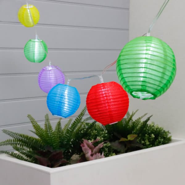 Lampeledning - lanterne LED - 10 lys - solenergi