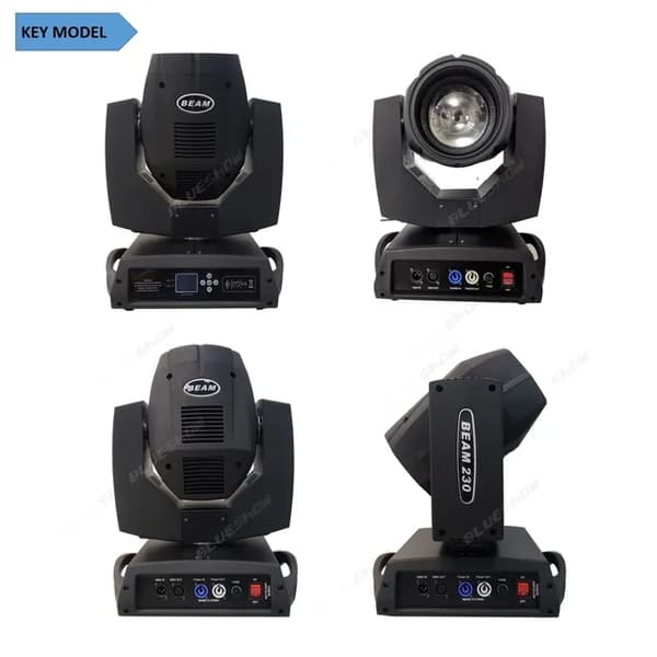 Beam Moving Head Lys, 230W Strøm, Touch Screen Kontrol, Kun enkelt tilfælde, 1 stk