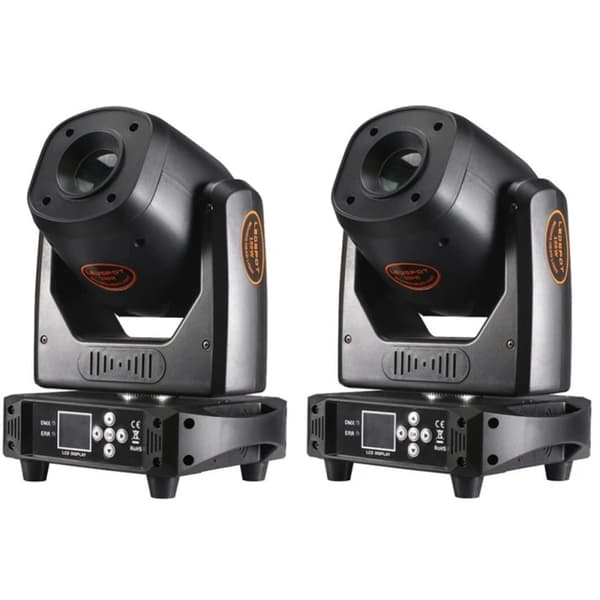 Scenebelysning Stråle 7R 230W Moving Head, DMX512 Lyre, Professionelt Sceneudstyr, 120W 2 stk i karton, EU-stik