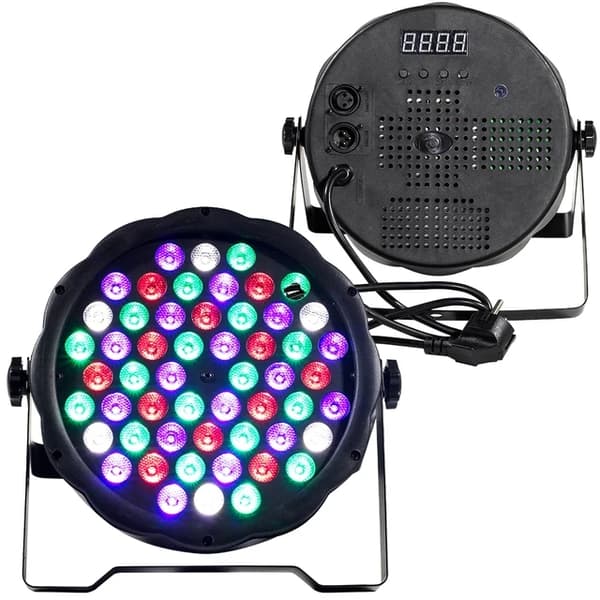 LED Par-ljus, RGBWA+UV-färgblandning, DMX512-styrning, 7x18W Moved Plug, EU Plug