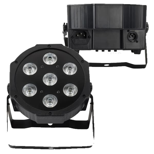 LED Par-ljus, RGBWA+UV-färgblandning, DMX512-styrning, 7x18W Moved Plug, EU Plug 7x18W Moved Plug
