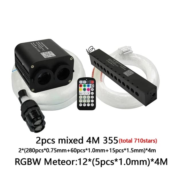 Auton kattotähtivalo, välkkyvä efekti, RGB-meteori musiikin ohjaus, Auton tupakansytytin, 2 kpl Sekalaisia 310 kpl 3M