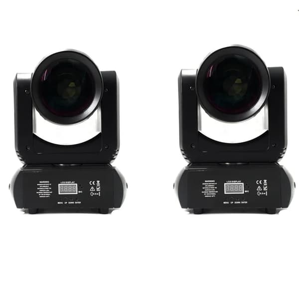 LED Moving Head-ljus, 150W Effekt, Stråle- och Spotprojektion, 2 st 150W, EU-kontakt
