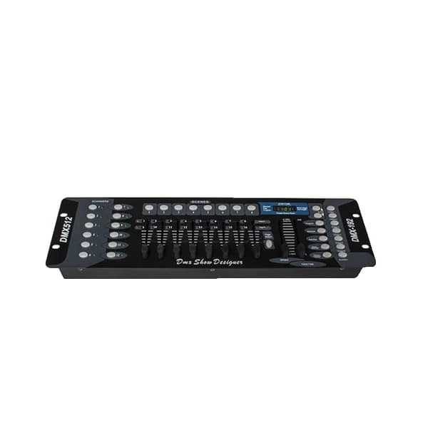 DMX-controller, 192 kanaler, scenelyskontrol, 192 Konsol, EU-stik