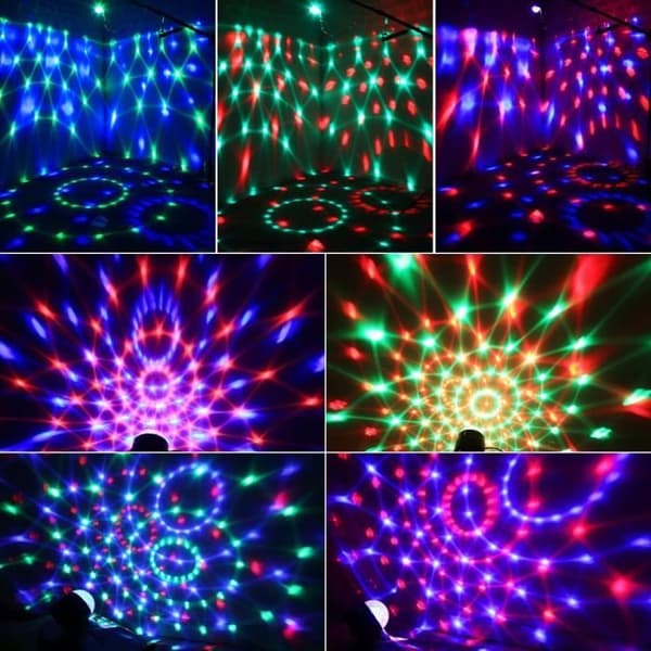 Scenelykta - InnooLight - LED Discokula - Fjärrkontroll - Färgomslag - Ljudkontroll