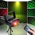 Miniatyrbild 4 av 4: Swonuk® Laser Scenlampa, LED-ljus Strobeprojektor Festljus Kvällsfjärrkontroll Spegelboll DJ-belysning