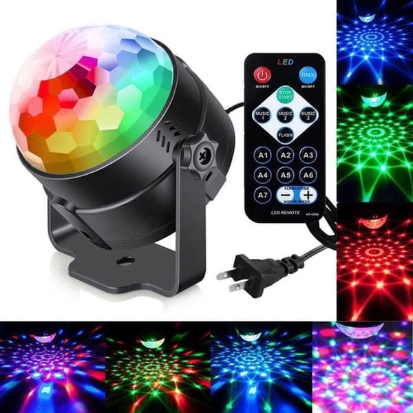 RGB-ljuseffekter Ljudfärgkontroll med fjärrkontroll
