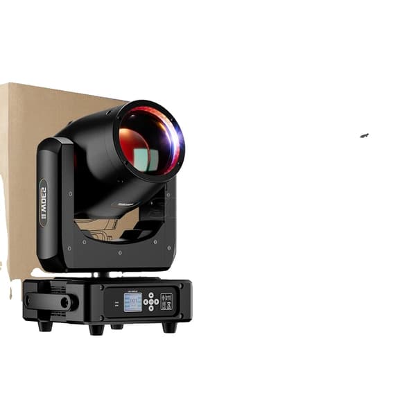 DMX Stage Light, 200W Højeffektiv Pære, 13 Farver & 14 Gobos,1 stk. 230W, EU-stik