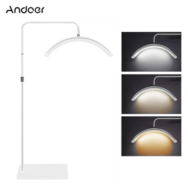 Kaksivärinen LED-videovalo, 36W teho, säädettävä 125-180cm jalusta musta, EU