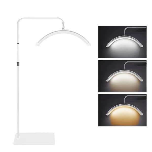 Kaksivärinen LED-videovalo, 36W teho, säädettävä 125-180cm jalusta musta, EU