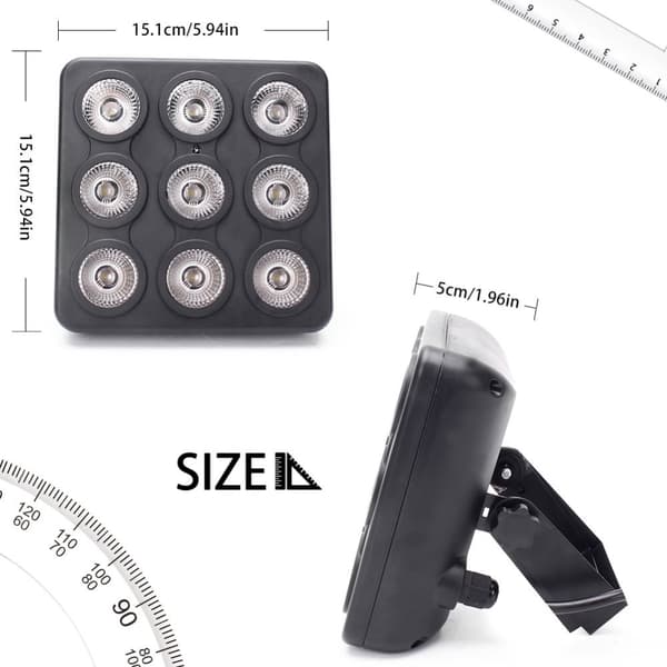 RGBW LED Par-ljus, 30W, DMX512 och ljudaktiverad kontroll,EU-kontakt