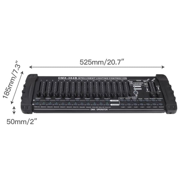 DMX512 Valo-ohjain, 384 Kanavaa, MIDI-ohjausintegraatio