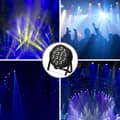 Miniatyrbild 3 av 5: RGBW LED Scenbelysning, 60W Effekt, Flera Kontrolllägen,EU-kontakt