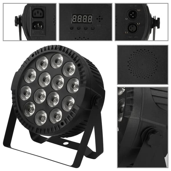 RGBW LED Scenbelysning, 60W Effekt, Flera Kontrolllägen,EU-kontakt