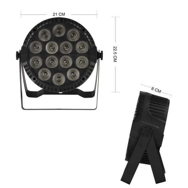 RGBW LED Scenbelysning, 60W Effekt, Flera Kontrolllägen,EU-kontakt
