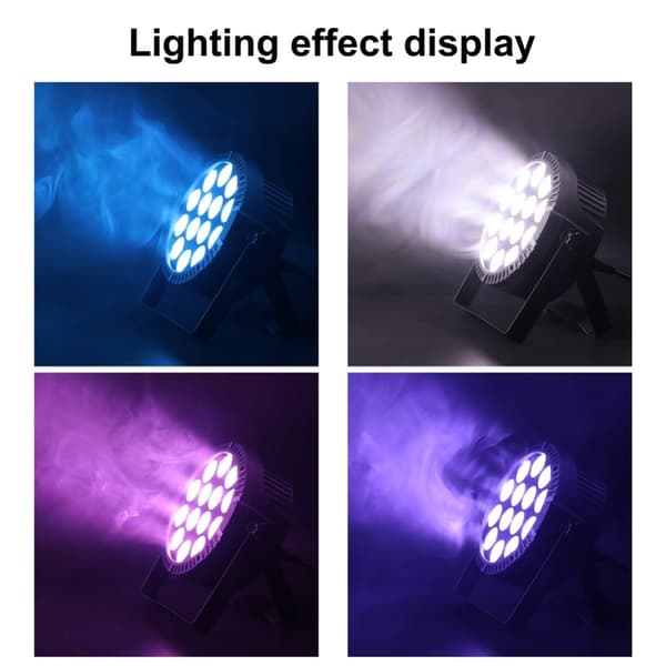 RGBW LED Scenbelysning, 60W Effekt, Flera Kontrolllägen,EU-kontakt