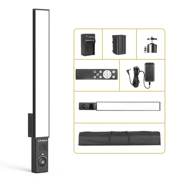 RGB LED Video Light Stick, Justerbar lysstyrke, 3,5 timers batterilevetid,rgb lys