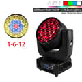 Miniatyrbild 2 av 2: LED Rörligt Huvudljus, 19x15W RGBW, 16/24 DMX Kontroll,1-6-12, EU-kontakt