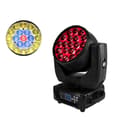 Miniatyrbild 1 av 2: LED Rörligt Huvudljus, 19x15W RGBW, 16/24 DMX Kontroll,1-6-12, EU-kontakt