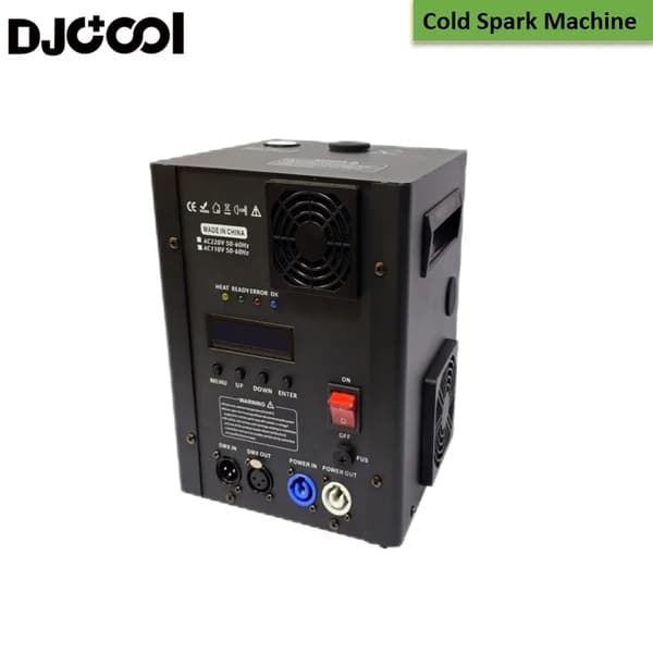 Kold Funkmaskine, 3-6 Meter Sprayhøjde, DMX512 Kontrol,1 Maskine, 600W