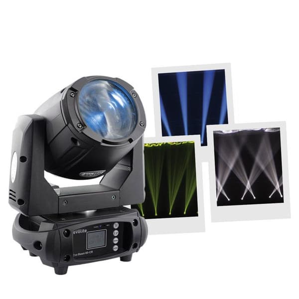 EVOLITE EVO BEAM 60-CR - 60W stråletyp LED robotiskt rörligt huvud