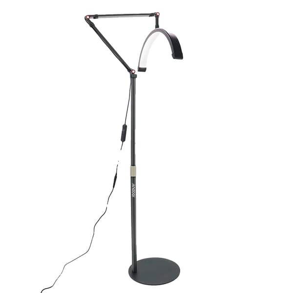 LED Gulv Video Lys, Justerbar Farvetemperatur 3000K-6000K, 20W Effekt,Sort