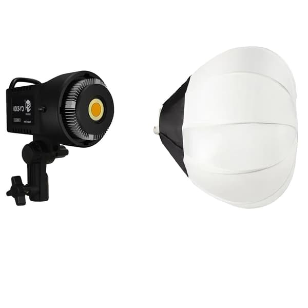 SH LED COB Videolampa, Bi-färg 3200K-5600K, Justerbar ljusstyrka 1-100,100W Softbox