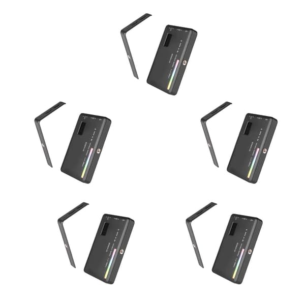 RGB-valokuvausvalo, säädettävä väri lämpötila 2500K-9000K, 3000mAh akku,5 kpl W140RGB