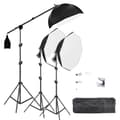 Miniatyrbild 1 av 2: Fotografi Softbox Belysningskit, Justerbar Vinkel, Stabil Ljusstativ,45W vit