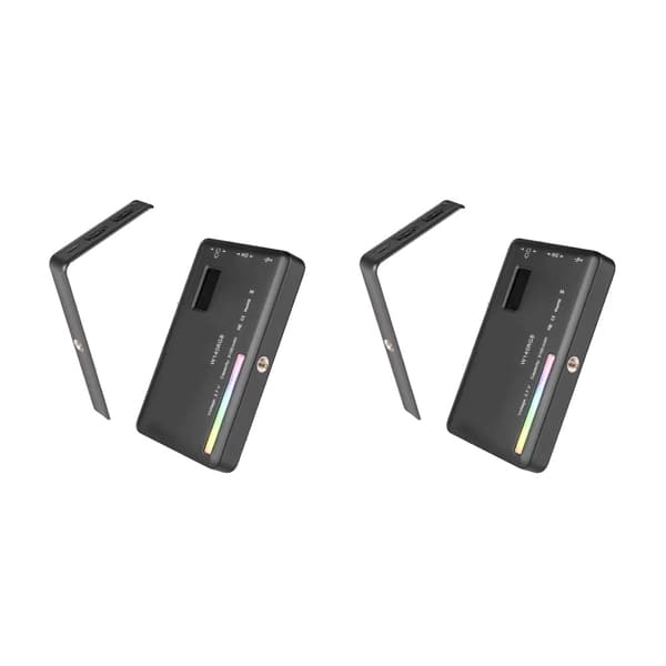 RGB-valokuvausvalo, säädettävä väri lämpötila 2500K-9000K, 3000mAh akku,2 kpl W140RGB