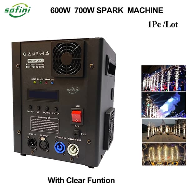 Kold Funkmaskine, 600W/700W Effekt, DMX512 Kontrol,1 Maskine, 600W