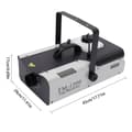 Miniatyrbillede 5 af 5: Røgmaskine, 1500W effekt, 18000-25000 kubikfod output, RGB LED-belysning