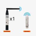 Miniatyrbillede 2 af 2: Trådløs DMX512 Sender Modtager, 300M Kommunikationsafstand, 20dBm Effekt,EU-stik, Transmitter Receiver in Danish is "Transmitter Modtager".
