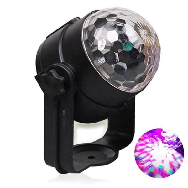 TD® Lamp boll strängljus bil scen projektor röststyrning USB led färgglad disco magisk fest flerfärgad fast ljus