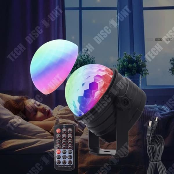 TD® DJ USB röstaktiverad mini led disco scenljus familjefest kristall liten magisk boll ljus ktv blixt