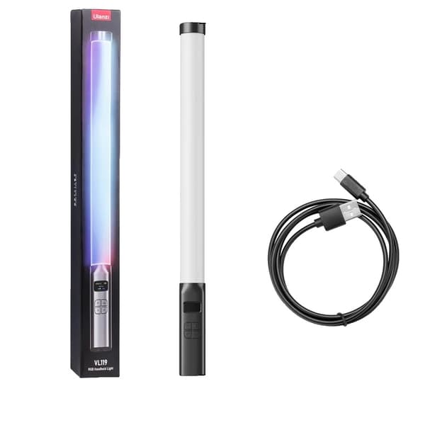 RGB-käsivalo, väri lämpötila 2500-9000K, 70 minuutin käyttöaika,1 kpl