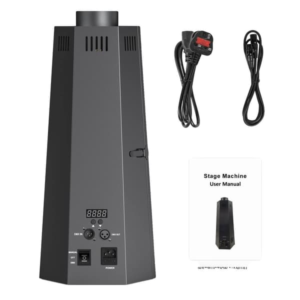 Flamthrower-maskin, DMX512-kontroll, 80W effektutgång,EU-plugg, svart