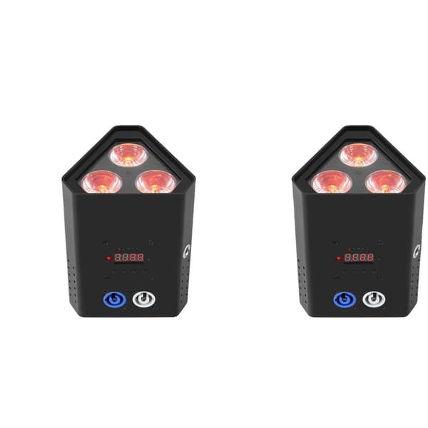 Trådløs Par Lys, 54W Effekt, 16,7 Millioner Farver,ZQ01429-2Pcs, EU stik