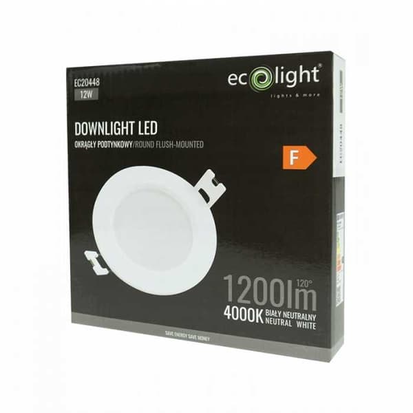 DOWNLIGHT LED P/T RUND 12W 4000K HVID DL-1