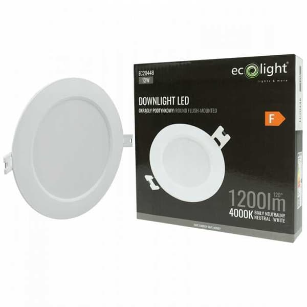 DOWNLIGHT LED P/T RUND 12W 4000K HVID DL-1