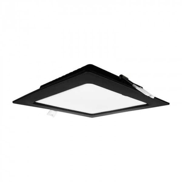 DOWNLIGHT LED P/T FIRKANTET 12W 4000K SORT DL-1